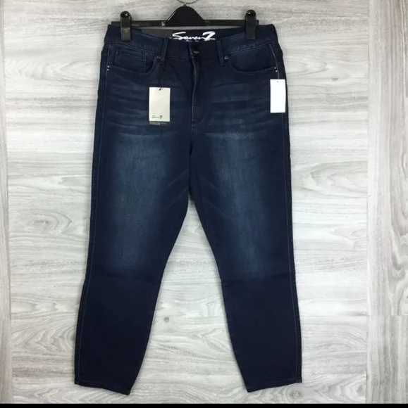Seven7 Women's High Rise Ankle Skinny Jeans 14 - Picture 3 of 7